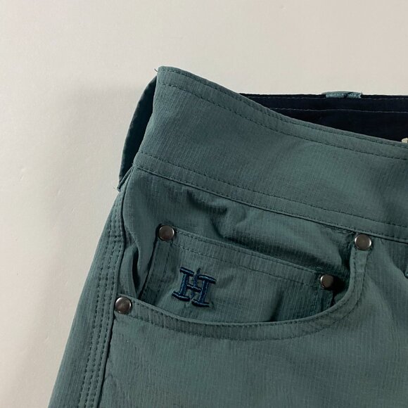 Howler Brothers Shorts Men's Size 31 Watermans Work Green Rips Stop Stretch - Picture 4 of 13